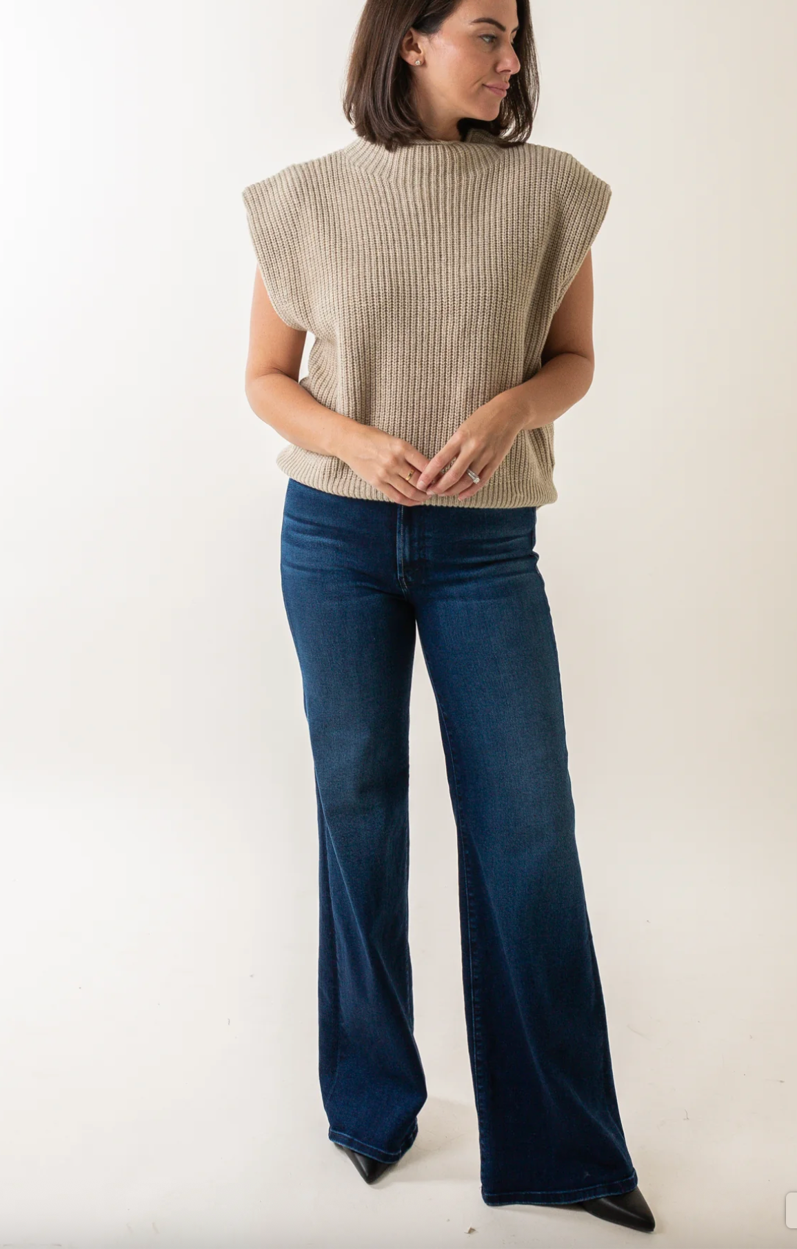 Karalie Knit Vest - Natural