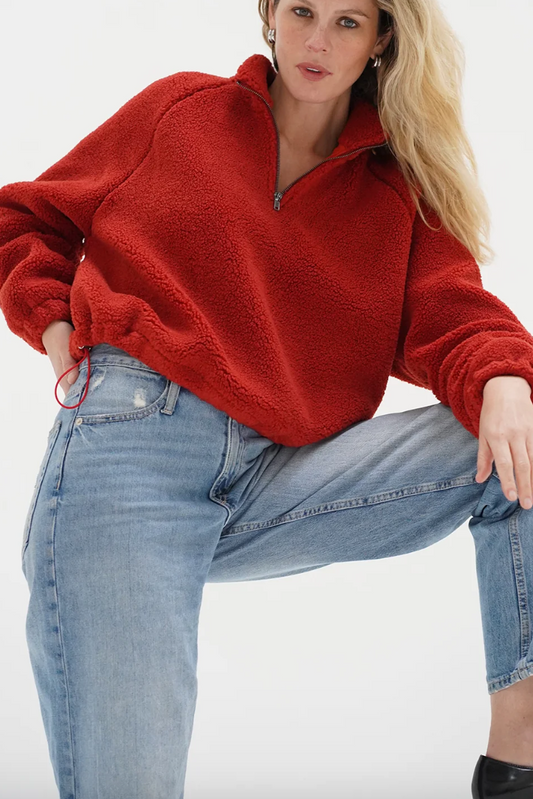 Bristole Sherpa Half Zip- Cayenne