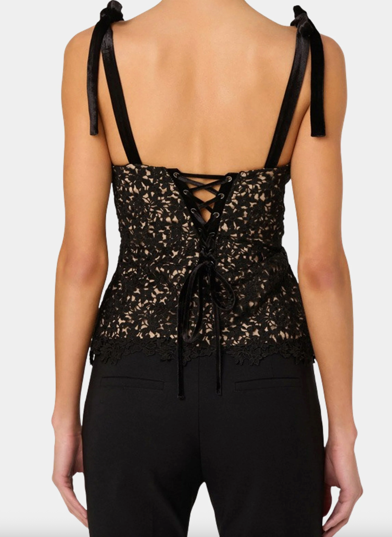 Donne Top - Black Nude