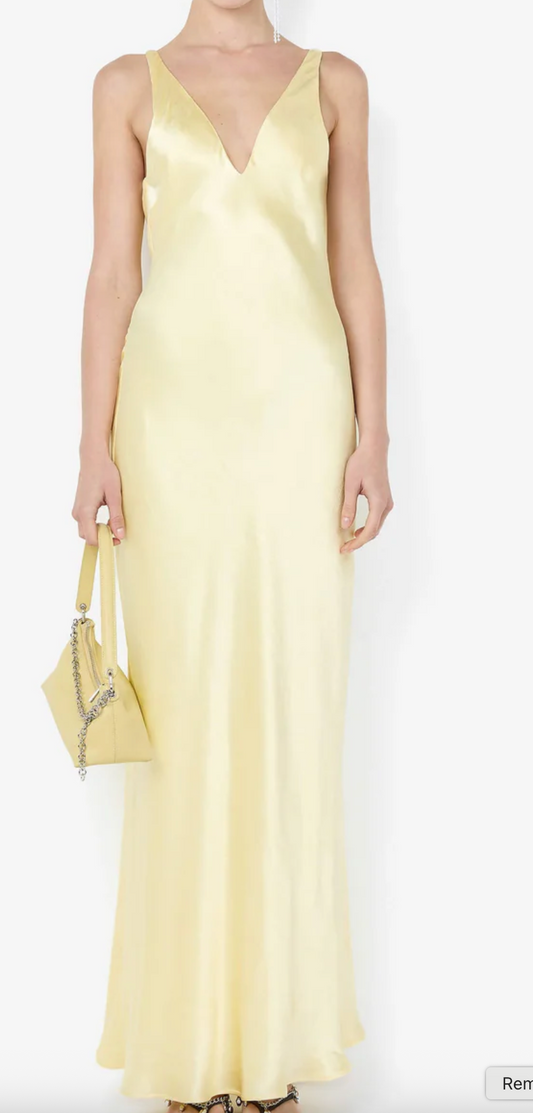 Florence V Neck Maxi - Citron