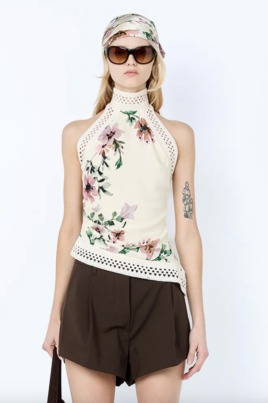 Camelia Racer Top