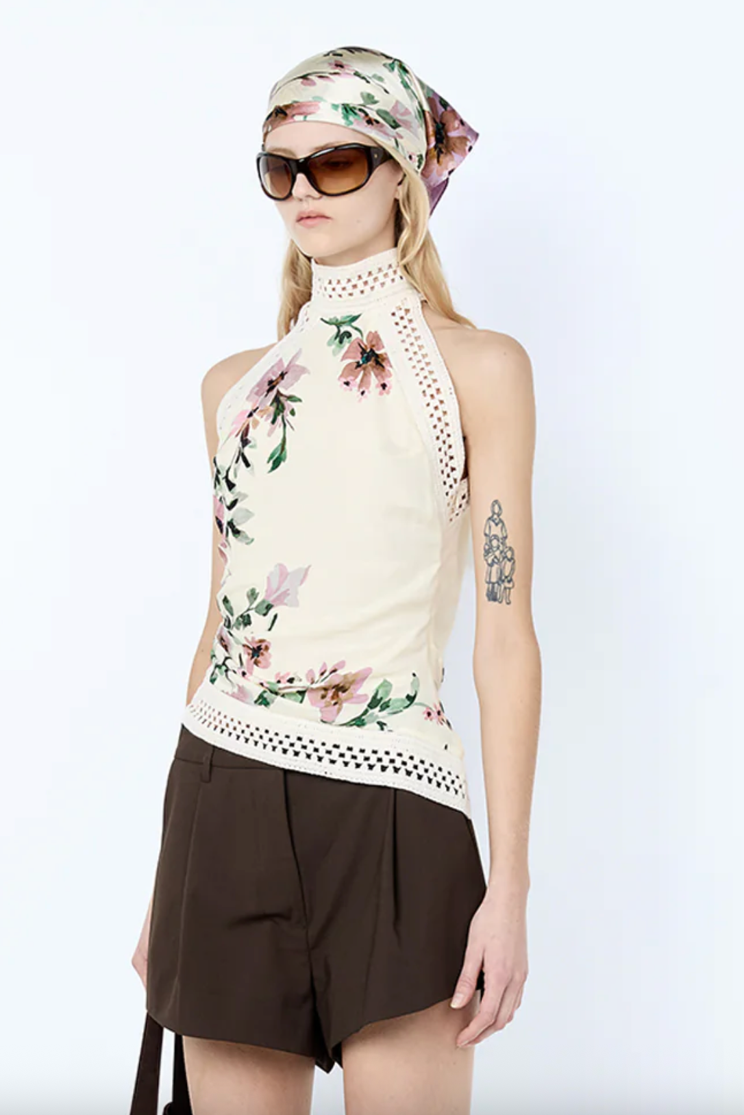Camelia Racer Top
