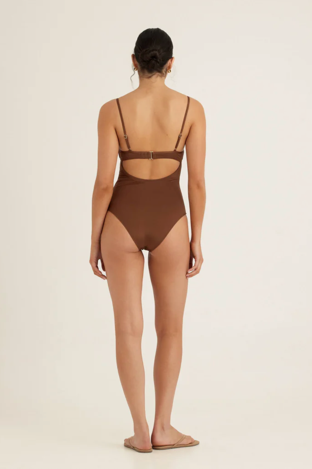 Solstice Ruched One Piece - Mocha