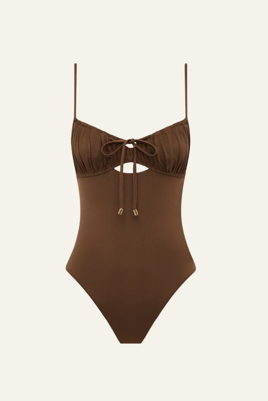Solstice Ruched One Piece - Mocha