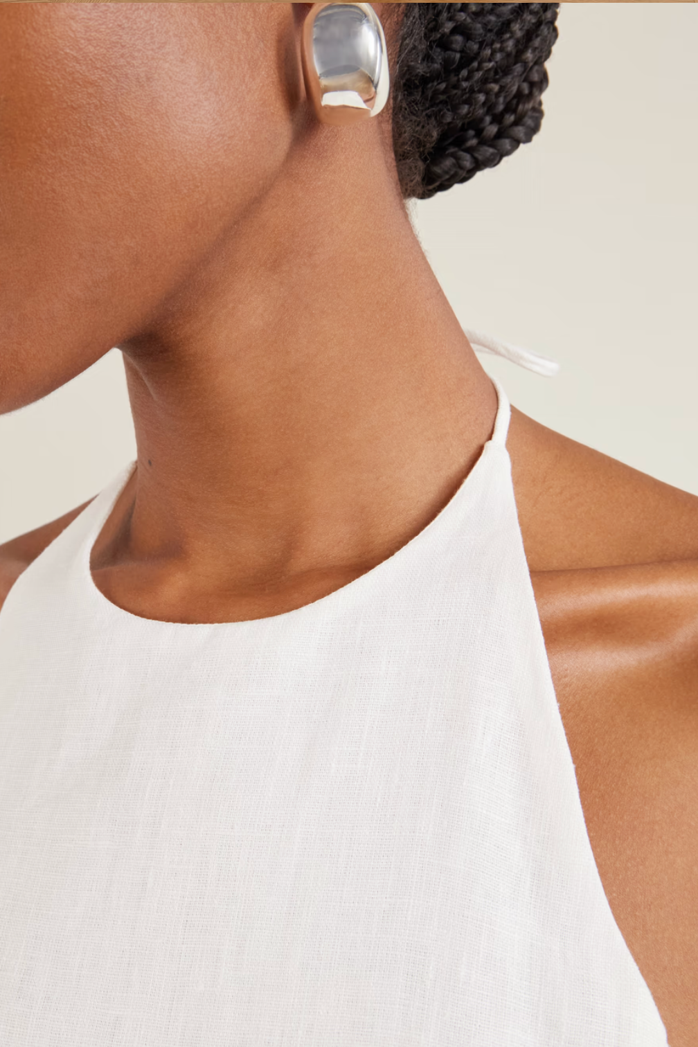 Noelia Midi Dress - White