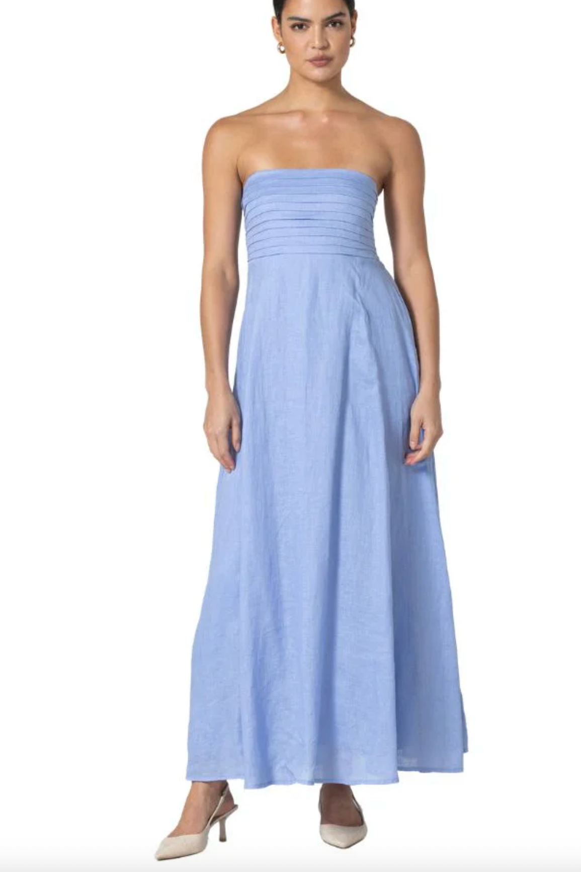 Talia Linen Maxi Dress