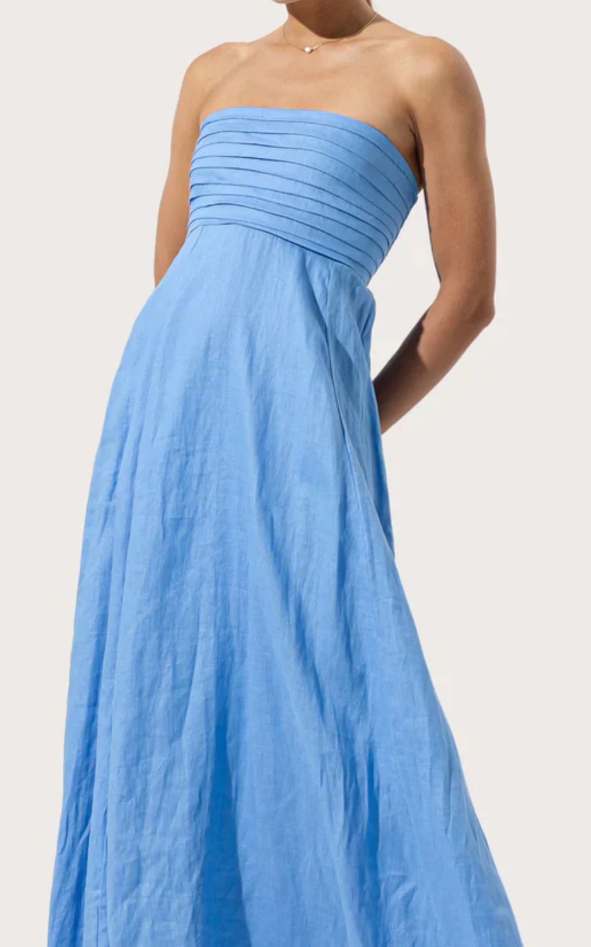 Talia Linen Maxi Dress