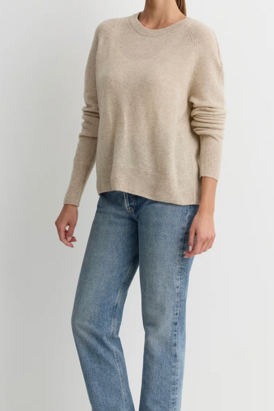 Sloane Cashmere Pullover - Oatmeal
