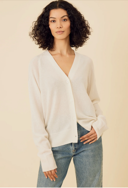 Sloane Cashmere Crewneck Cardigan