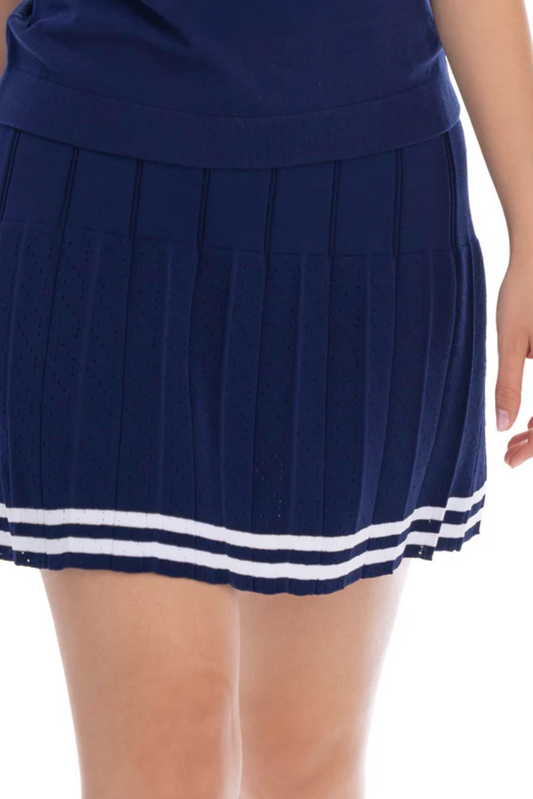 Pointelle Sweater Skort - Ink