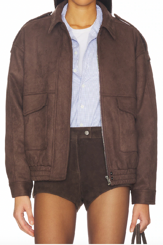 Vegan Suede Jacket