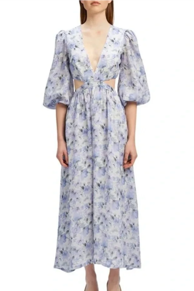 Alston Midi Dress - Lilac