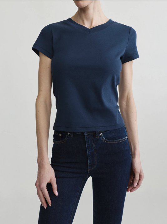 Shrunken Tee V- Neck