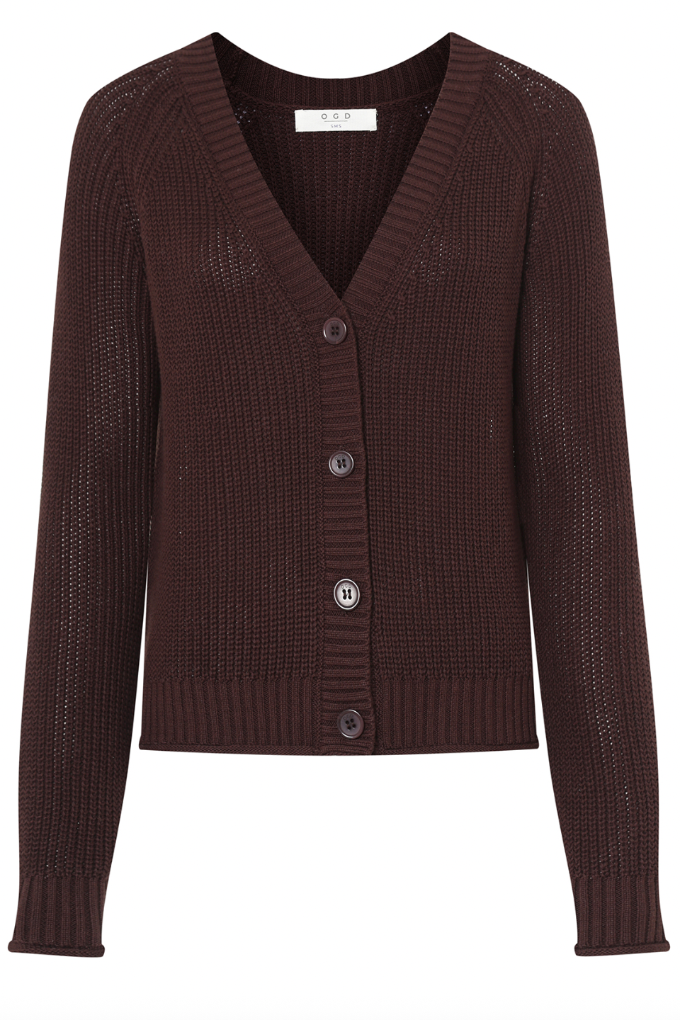 Raleigh Cotton V Neck Cardigan