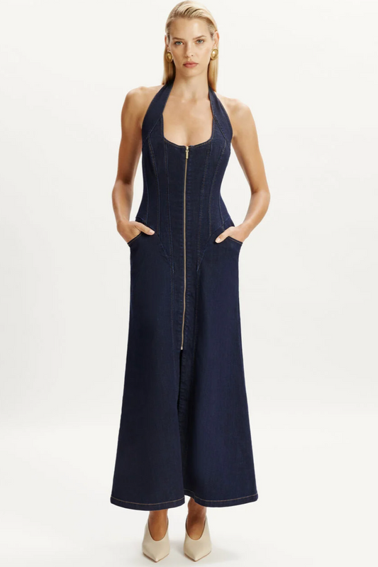 Martel Denim Dress - Dark