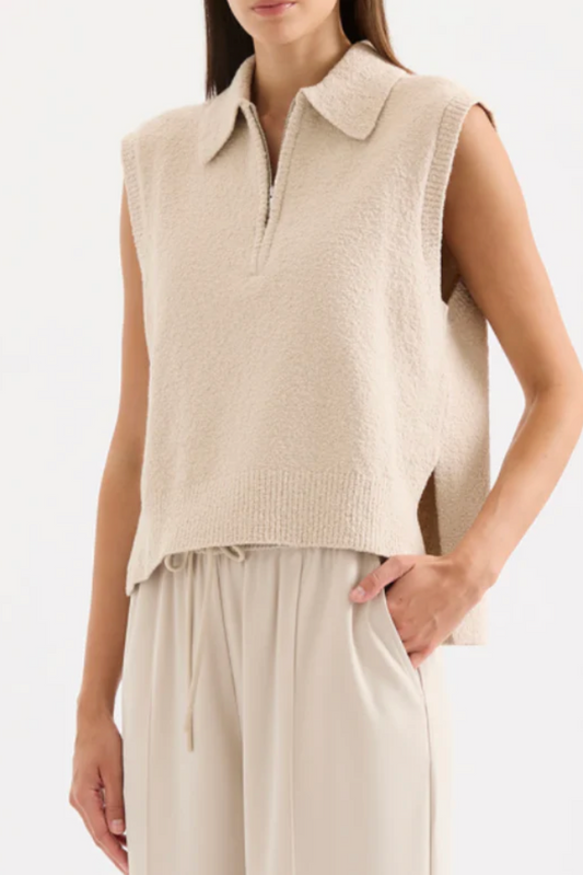 Ordell Knit Vest - Buff