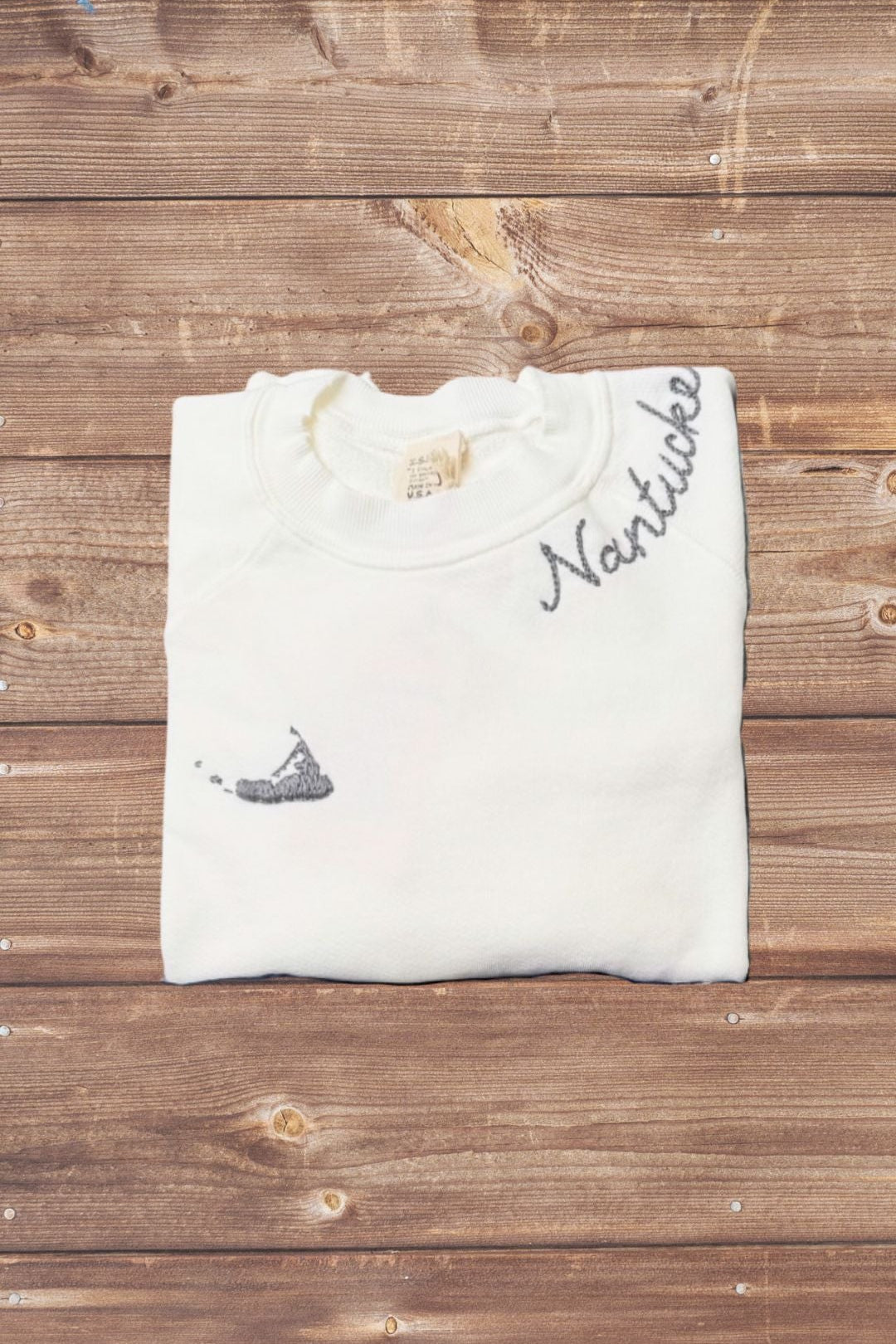 "Nantucket" Island Sweatshirt - Off White