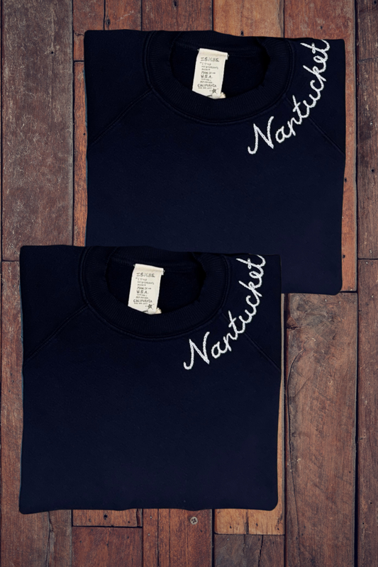 "Nantucket" Sweatshirt - Bloom Navy
