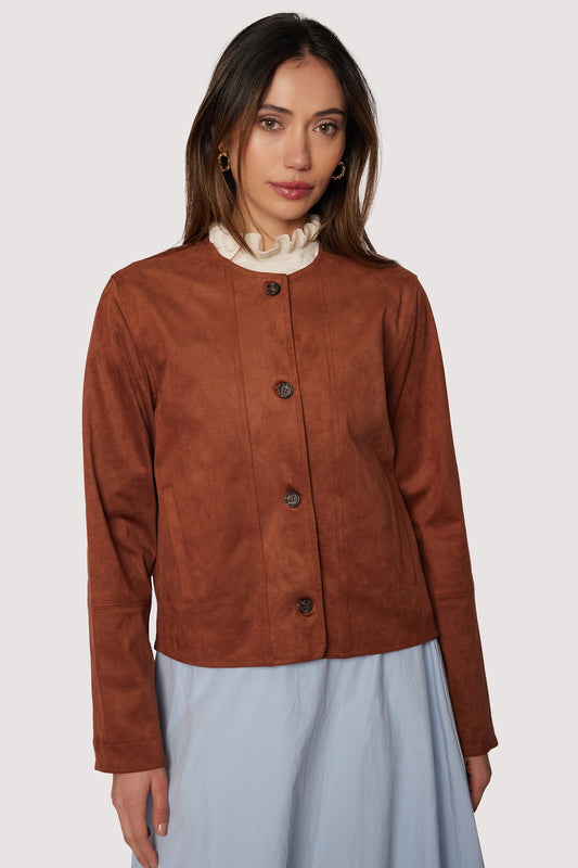Regal Poise Jacket - Coffee