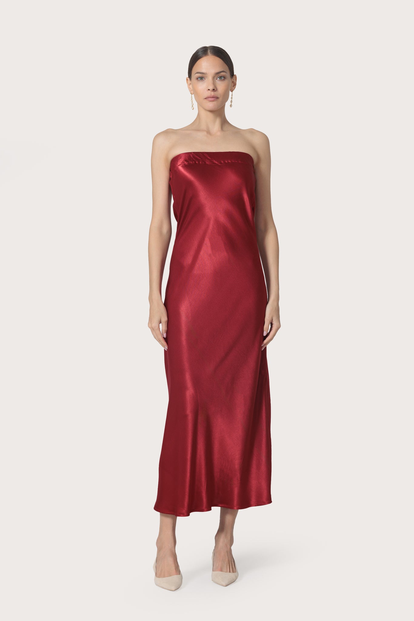 Geo Maxi Dress- Claret