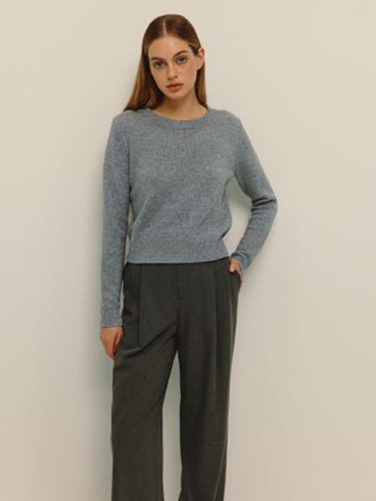 Laon Crew Sweater - Heather Grey